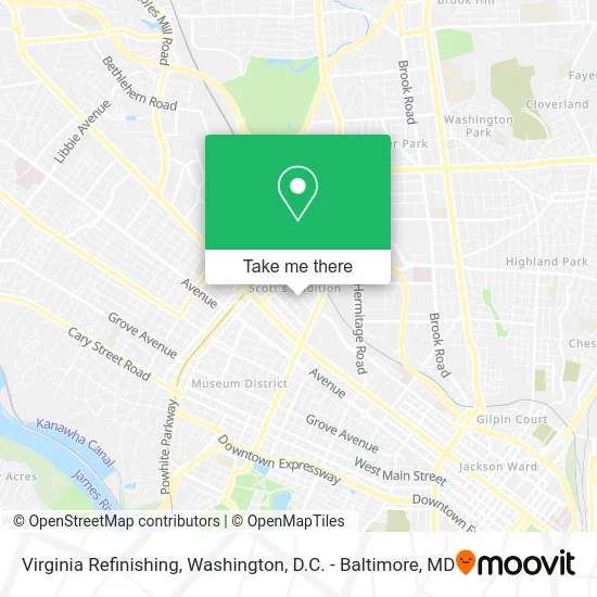Virginia Refinishing map