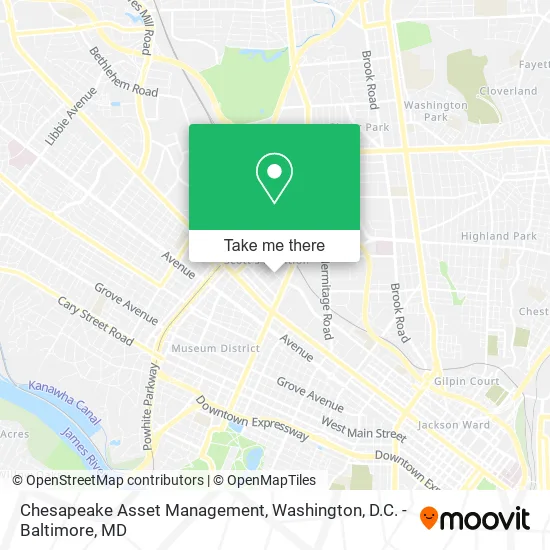 Chesapeake Asset Management map