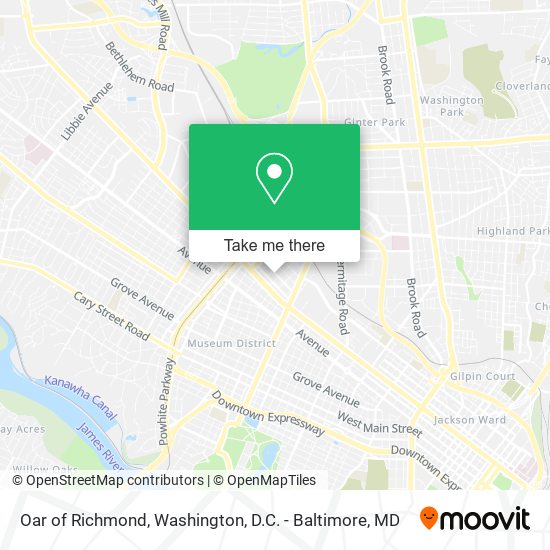 Oar of Richmond map