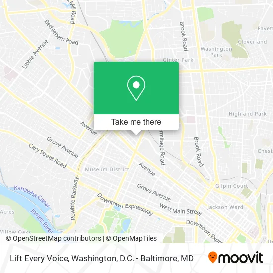 Lift Every Voice map