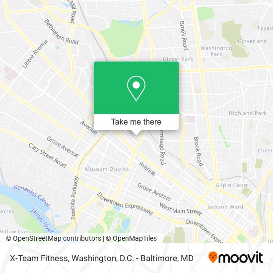 X-Team Fitness map