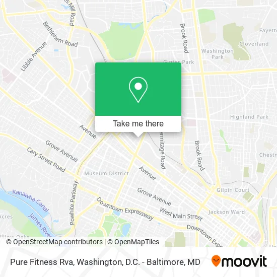 Pure Fitness Rva map