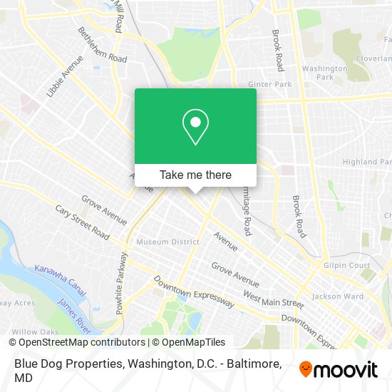 Mapa de Blue Dog Properties