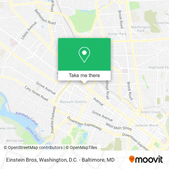 Einstein Bros map