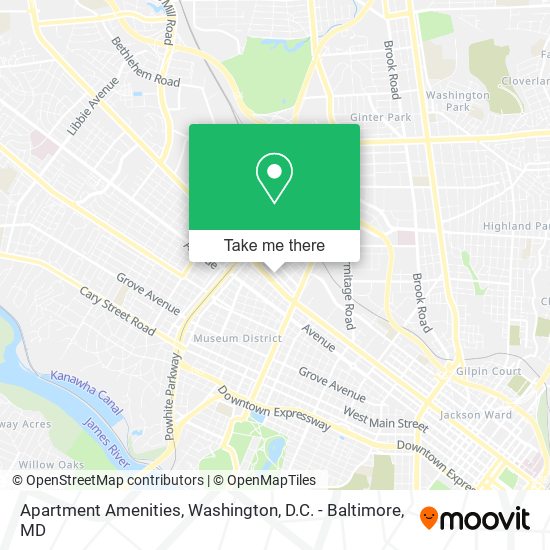 Mapa de Apartment Amenities