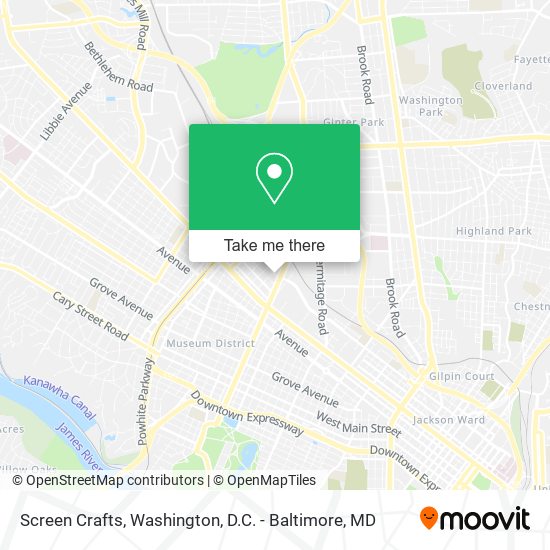 Screen Crafts map