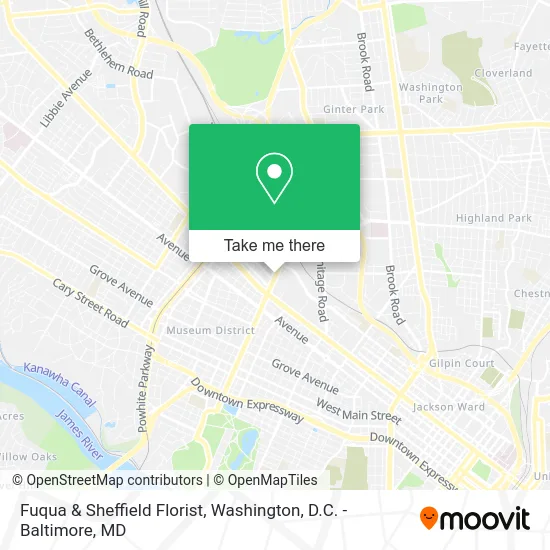 Fuqua & Sheffield Florist map
