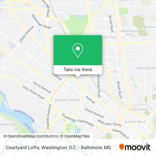Courtyard Lofts map