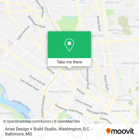 Arias Design + Build Studio map