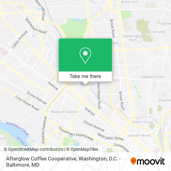 Afterglow Coffee Cooperative map