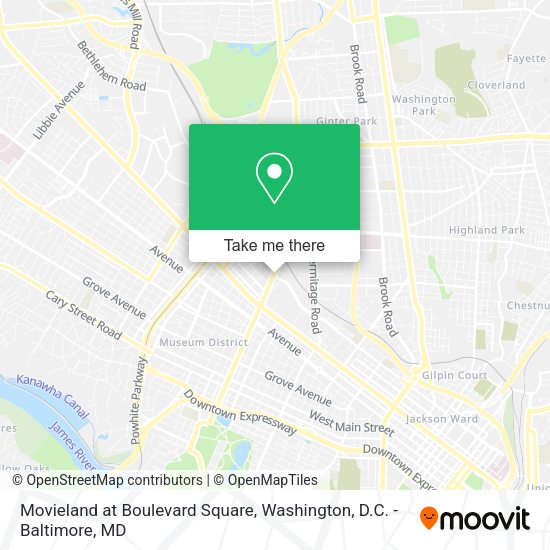 Mapa de Movieland at Boulevard Square
