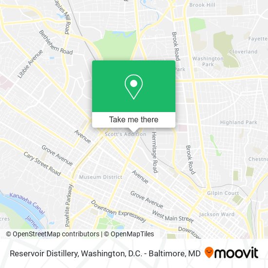 Mapa de Reservoir Distillery