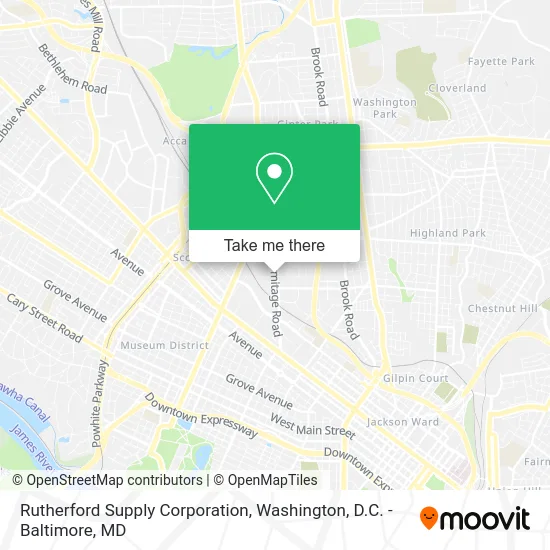 Rutherford Supply Corporation map