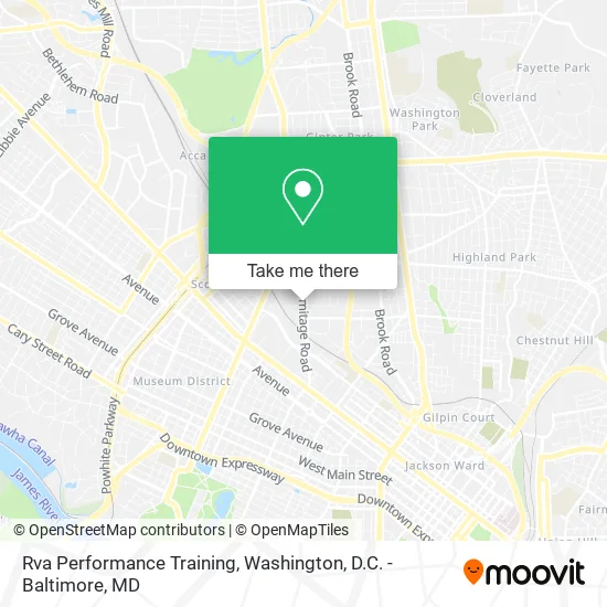 Rva Performance Training map