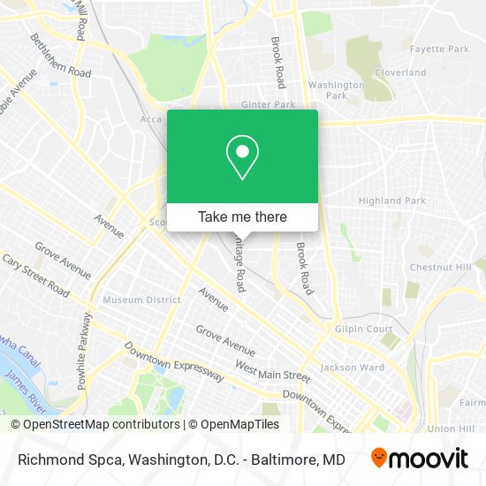 Richmond Spca map