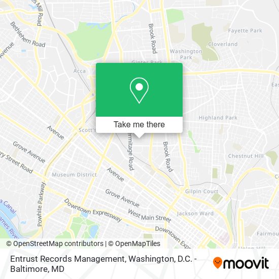 Mapa de Entrust Records Management