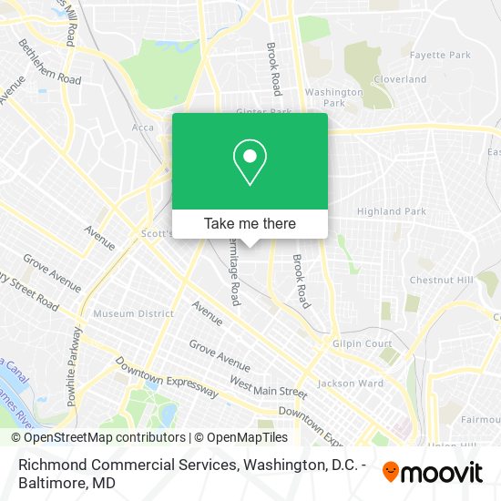 Richmond Commercial Services map