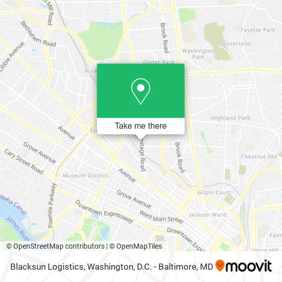 Blacksun Logistics map