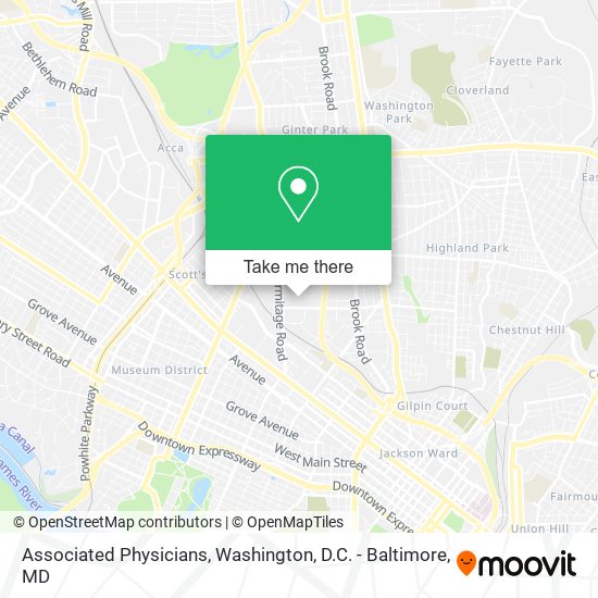 Associated Physicians map