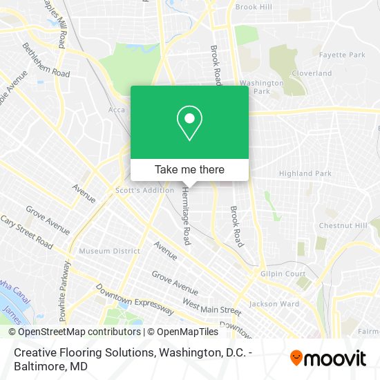 Mapa de Creative Flooring Solutions
