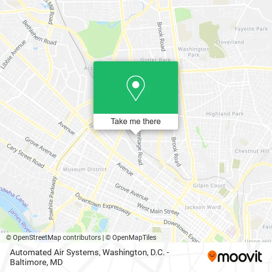 Automated Air Systems map