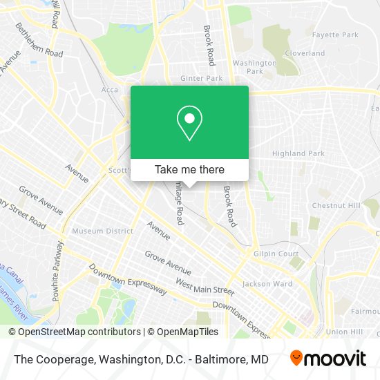The Cooperage map