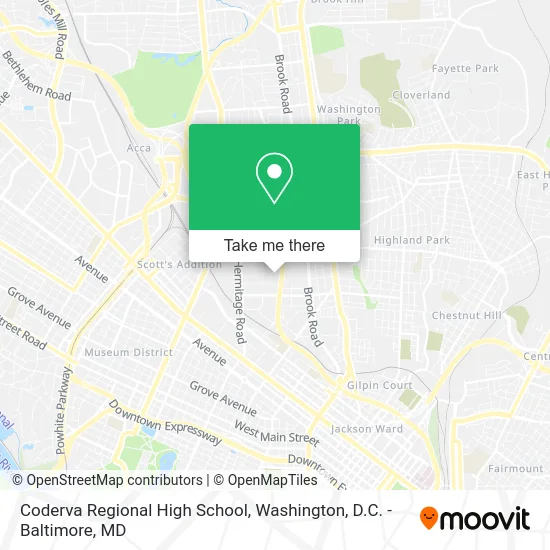 Coderva Regional High School map