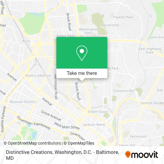 Distinctive Creations map
