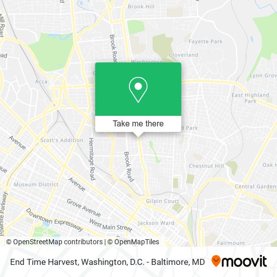 End Time Harvest map