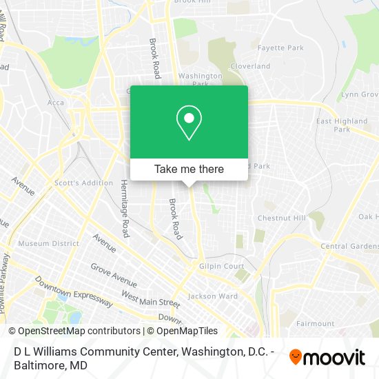 D L Williams Community Center map