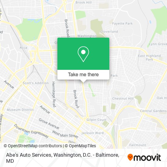 Abe's Auto Services map