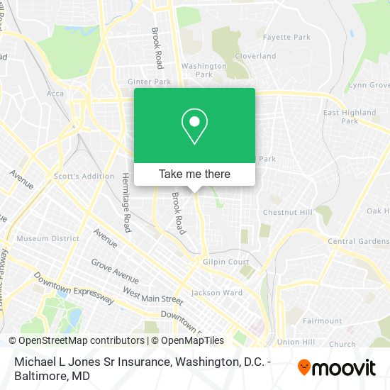 Michael L Jones Sr Insurance map