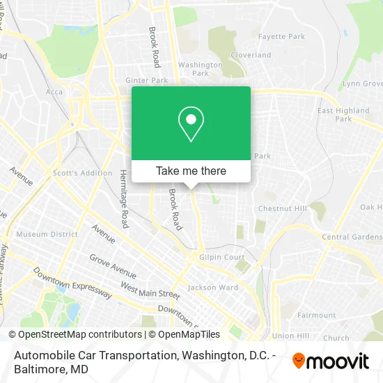 Automobile Car Transportation map
