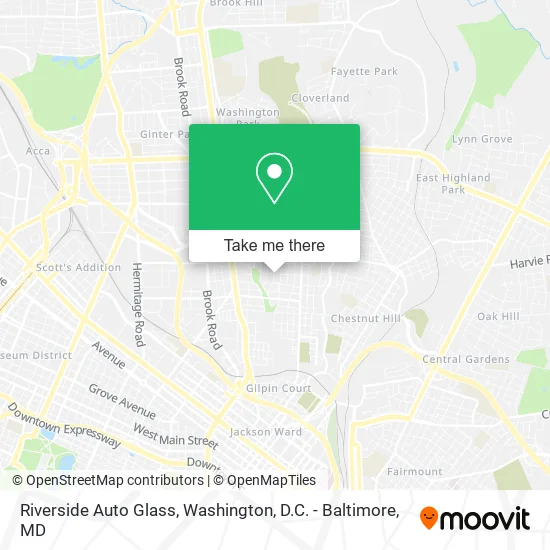 Riverside Auto Glass map