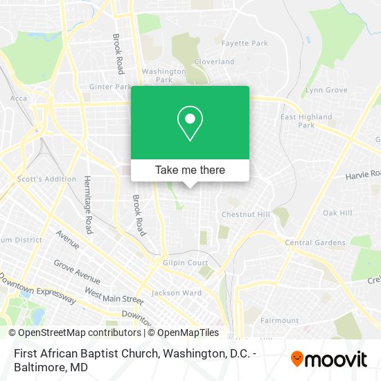 First African Baptist Church map