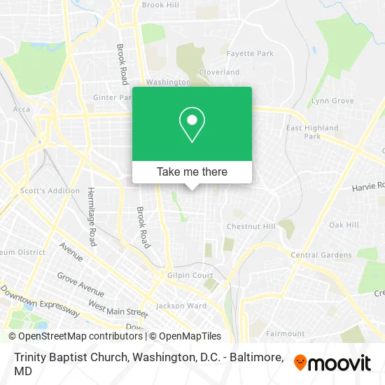 Trinity Baptist Church map