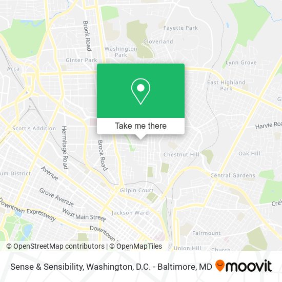 Sense & Sensibility map