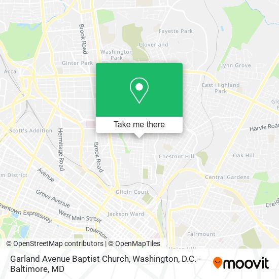 Mapa de Garland Avenue Baptist Church