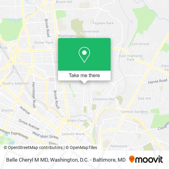 Mapa de Belle Cheryl M MD