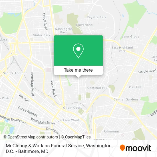 McClenny & Watkins Funeral Service map