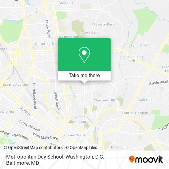 Mapa de Metropolitan Day School