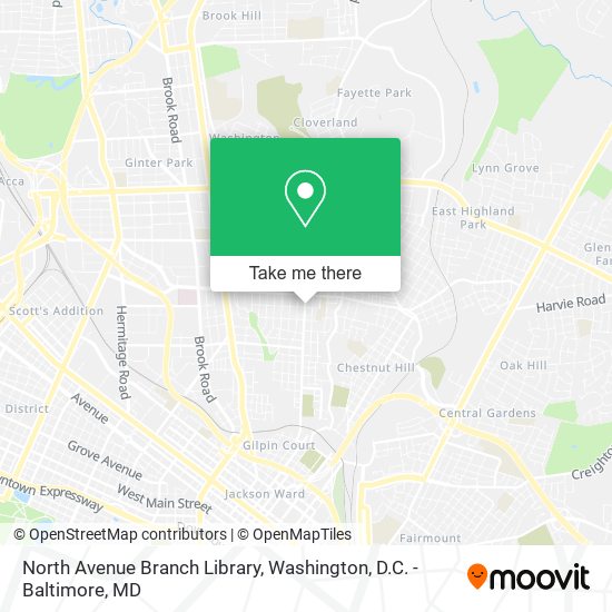 North Avenue Branch Library map