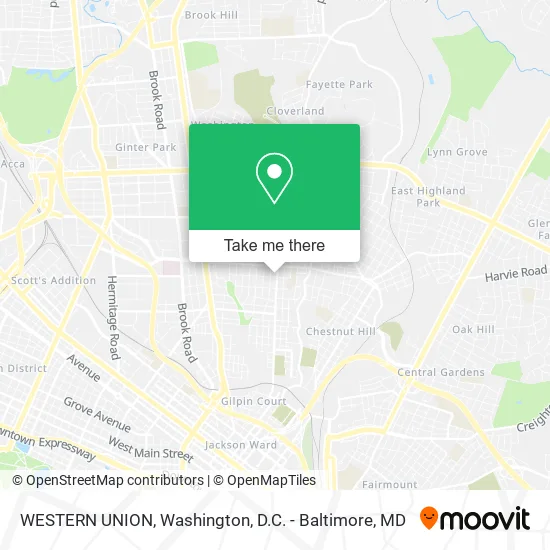 WESTERN UNION map