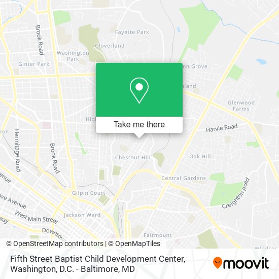 Fifth Street Baptist Child Development Center map