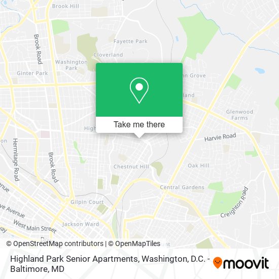 Highland Park Senior Apartments map