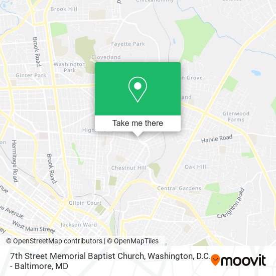 Mapa de 7th Street Memorial Baptist Church