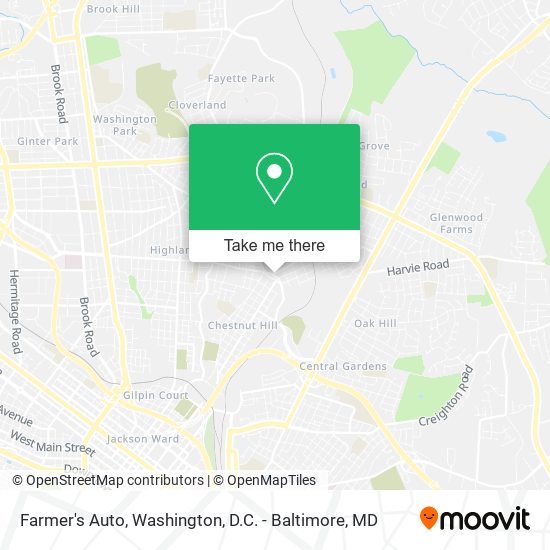 Mapa de Farmer's Auto