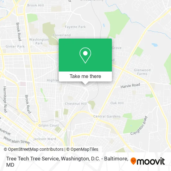 Mapa de Tree Tech Tree Service