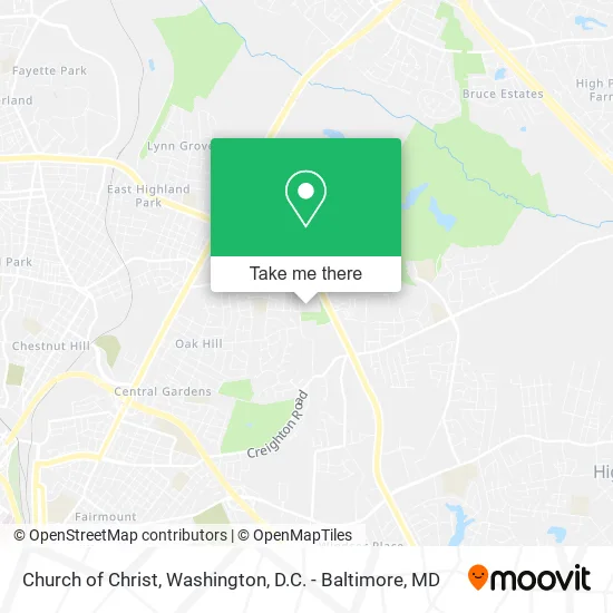 Church of Christ map