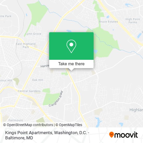 Kings Point Apartments map